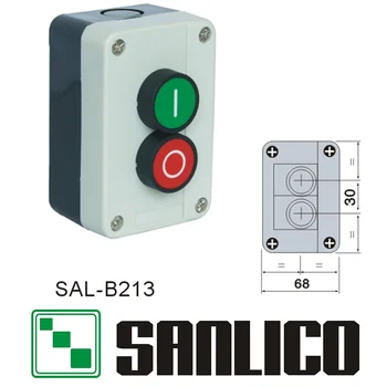ūdensizturīgs slēdzis vadības bloku, īslaicīgu spiediet pogu pārslēgt stacijas IP65 SAL(LA68H XAL)-B213