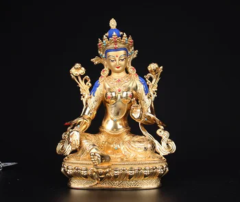 Tīra vara, Tibetas Budisms, Zaļā Tara statuja, bronzas skulptūra Buda, budisma attēls, Bodhisatva Tara statuetes~