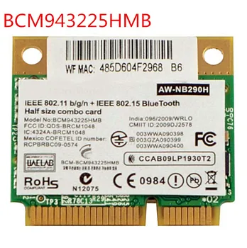 Grāmatiņa Wan Tīkla PCI-E Karte Broadcom BCM943225 Bcm943225hmb 802.11 b/g/n 300Mbps Bezvadu Wifi, Bluetooth, Mini Pusi PCIe Wi-fi