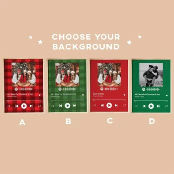 Personas Foto Stilā Pasūtījuma Spotify Kods Akrila Mūzikas Valdes Albuma Vāciņš Plāksne Personalizētas Ziemassvētku Dāvanu Gadadienas Dāvanu