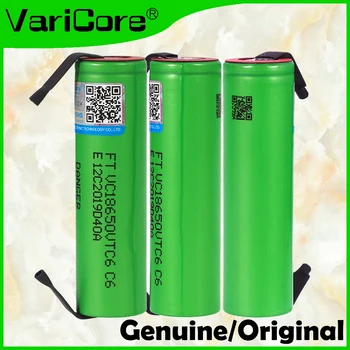 Īstu/Original VariCore VTC6 3,7 V 3000 mAh 18650 Li-ion Baterijas VC18650VTC6 baterijas + DIY Niķeļa plāksnēm,