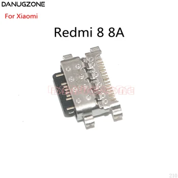 100PCS/Daudz Xiaomi Redmi 8 8A USB Uzlāde Dokā Maksas Ligzda Ostas Jack Plug Connector