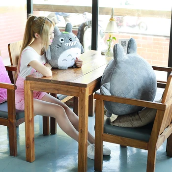 20-50cm Mans Kaimiņš Totoro Ar Lapu Plīša Rotaļlieta Kawaii mīkstās Rotaļlietas Anime Totoro Bērniem Lelle Bērniem Mīksta Karikatūra Rotaļlieta Dāvana