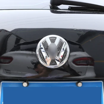 Rea Oglekļa Šķiedras 3D Uzlīmes, Aizmugures Durvju Logo Volkswagen Touareg 2011-2018 Ārējo apdari Piederumi 6pcs