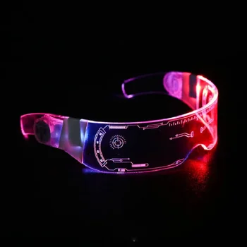 Mirgo Brilles Vadu LED Brilles Kvēlojošs Puses Piegādes Apgaismojums Jaunums Dāvanu Spilgtas Gaismas Festivāls Puse Spīd Saulesbrilles
