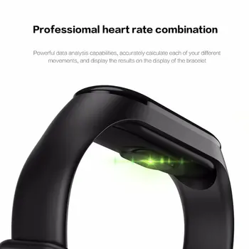 Jaunu Krāsu LCD Smart Aproce Sirdsdarbības Ātrums, asinsspiediens, Miega Uzraudzības Fitnesa Tracker Joslas Huawei OPPO IOS Tālruni