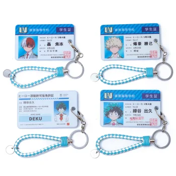 Anime Mans Varonis Augstskolu atslēgu piekariņi PVC keychain Asui Tsuyu Ochaco Uraraka Kaminari Denki, Iespējams, Dzēšgumija, Galvas Autobusu kartes uzstādīt smieklīgi
