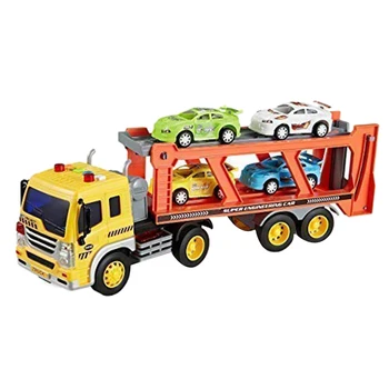 Bērnu Berzes Spēku Kravas automašīnas Rotaļlietas Ar Skaņas un Gaismas,Toddler Puiku Rotaļlietām,Kravas automašīnu un Piekabju Rotaļlietas Zēniem un Grils