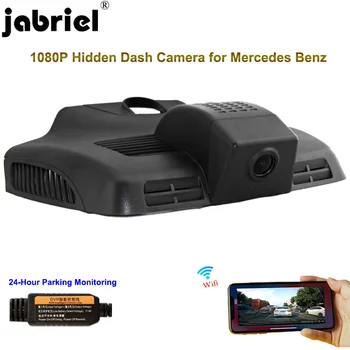 Jabriel Slēptās 1080P Automašīnas Kameras dash cam 24 Stundu Ieraksti Atpakaļskata Kamera priekš mercedes benz e300 e200 e320 e250 e220d W211 W212 W21