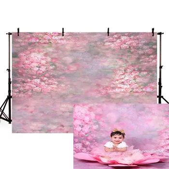 Jaundzimušo Bērnu Dušas Ziedu Fotogrāfijas Backdrops Ziedu Foto Studija Foto Fona Dzimšanas Dienas Svinības Rotājumi Prop