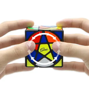 Qiyi Mofangge Pentacle Magic Cube Cube Melns vai Stickerless Ātrums CubePuzzle Zvaigžņu Vērpjot Kubi, Rotaļlietas Bērniem, Bērnu