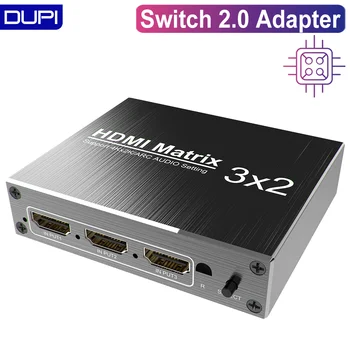 HDMI Matricas maiņa 2.0 adapteris 4K HDR LOKA 3 2 out HDMI Splitter pārveidotājs ir pults adapteris grāmatiņa Ps4 DATORU, projektoru, TV
