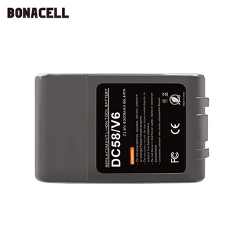 Bonacell 6000mAh 21.6 V 6.0 Li-ion Akumulatoru, par Dyson V6 DC58 DC59 DC61 DC62 DC74 SV09 SV07 SV03 965874-02 putekļsūcējs Akumulators
