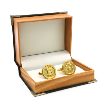 Jaunā Vara Vīriešu Zelta Bitcoin aproču pogas Augstas kvalitātes Vietas, Biznesa Dāvanas aproču pogas Piesaistīt Bagātību, Lai Pelnītu Naudu Dāvana Vīriešiem