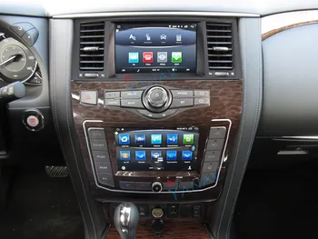 Jaunākās Duālā Ekrāna Android GPS Navigācijas Auto Radio Nissan Patrol Y62 2012-2019 /Infiniti QX80 Stereo Multimediju Atskaņotājs