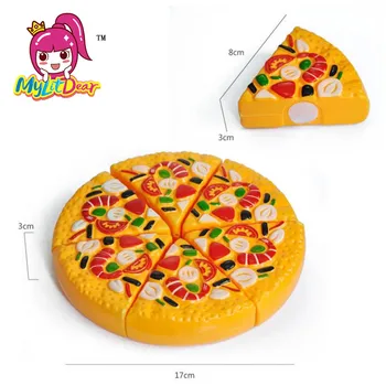 MylitDear Griešana Plastmasas Rotaļlieta Pica Pārtikas Virtuve Izlikties, Spēlēt Rotaļlietas Agrīnās Attīstības un Izglītības Rotaļlietas Bērniem Labākās Dāvanas