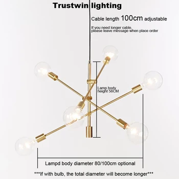 Mūsdienu karājas lampas gaismas LED dinning gultas vietas guļamistaba foajē apaļā stikla bumba melnā zelta ziemeļvalstu vienkārši mūsdienu kulons gaismas lampas