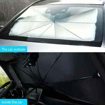 Automobiļu interjeru Auto saulessargs Automašīnas Vējstikla Pārsegs UV Aizsardzību, Saules Ēnā Priekšējo Logu Interjera Aizsardzības Locīšanas jumta