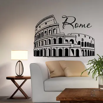 Romas stadionā, vinila sienas uzlīmes, Itālija Roma orientieris, sienas uzlīmes biroja dzīvojamā istabā, guļamistabā, mājas apdare, sienas gleznojumi CS20