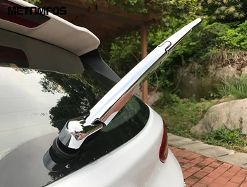 Par Hyundai Kona Kauai 2017 2018 2019 2020 Chrome Aizmugures Logu Tīrītājs Vāka Apdare Vējstikla Mazgāšanas Sloksnes Piederumi Car Styling