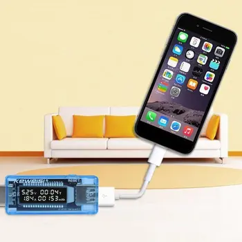 LCD USB Detektoru USB Voltu Strāvas Spriegumu Docto Lādētāja Jauda Plug and Play Power Bank Testeri Skaitītājs Voltmetrs Ammeter