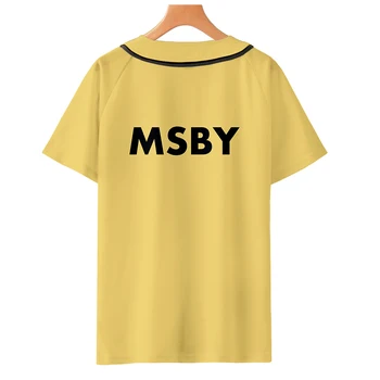 Haikyu!! MSBY Melns Šakālis 3D Beisbols T krekls K Pop Stila Beisbola T-krekls Sievietēm/Vīriešiem Vasarā Karstā Pārdošanas Īsām Piedurknēm t-veida Topi