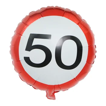 50PC 18-collu 18. 30 40 50 60 gadu jubileju Hēlijs, Folija Baloni dzimšanas dienas svinības rotājumi pieaugušo Piegādes