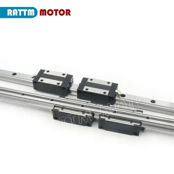 2gab 15mm TRH15 Laukumā, Lineārie Guide Rail kit 400mm 300mm 600mm + 4gab TRH15B Slīdni Bloki, kas paredzēti CNC mašīna
