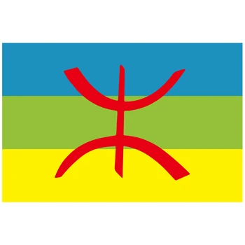 Bezmaksas Piegāde xvggdg karoga 3x5ft Berberu karoga ziemeļāfrikā Karoga Poliestera Banner Peld Pasūtījuma Amazigh karogu