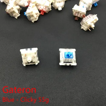 Gateron SMD Slēdži melns sarkans brūns zils skaidrs, zaļš dzeltens 3pins Gateron Slēdzis Mehāniskā Tastatūra fit GK61GK64 GH60