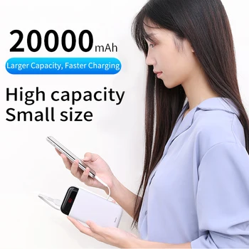 Baseus 20000mAh Power Bank LED Noderīgu PD Ātrās Uzlādes Powerbank Mobilo Tālruni, Lādētāju un Ārējo Akumulatoru 20000 mAh, lai Xiaomi Mi