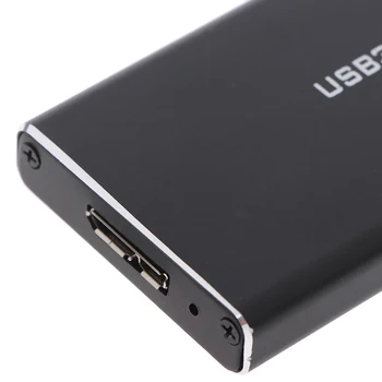 USB 3.0 NGFF（M. 2）SSD lieta Alumīnija sakausējuma Ārējais mobilo cietā diska kaste DIY Matēta datoru piederumi