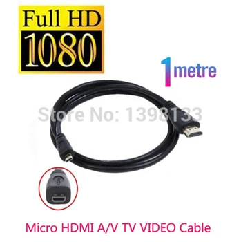 Micro Hdmi 1,0 m Kabeli TV HDTV Par Nikon Coolpix S9600 P600 S9700