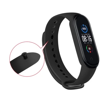 Gosear 8PCS Delnas Siksniņu, lai Xiaomi Mi Grupa 5 Smart Skatīties Sporta Aproce Smartwatch Watchband Mi grupa 5 Miband 5 Aproce