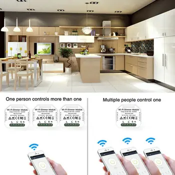 Jaunas Mājas DIY Smart WiFi Gaismas LED Reostats Slēdzis Smart Life/Tuya APP Tālvadības 1/2 Veids, Slēdzis Strādā ar Alexa, Google Echo