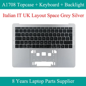 Klēpjdators TAS UK Izkārtojumu A1708 Topcase Kosmosa Pelēks Sudrabs Macbook Pro Retina 13.3