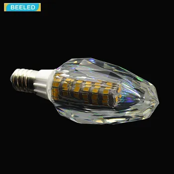 LED Spuldzes E14 7W 5W 220V Lampa Mājas Apgaismojums Kristāla Kulons gaismas Kukurūzas gaismas