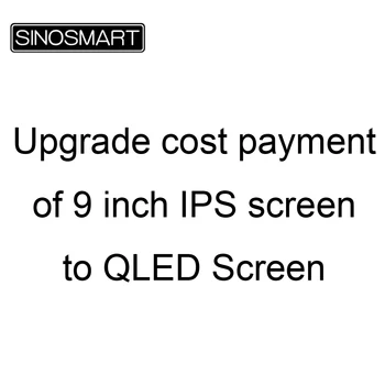 Maksājumu saiti no 9 collas 2.5 D QLED ekrāns atjauninātu izmaksas SINOSMART Auto GPS Spēlētājs