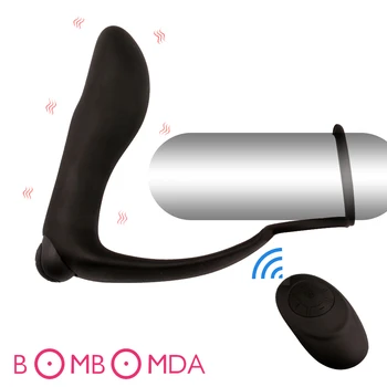 Vīriešu Anālais Vibrators ar Prostatas Massager Vīriešiem Masturbator Tālvadības Butt Plug rotaļlietas pieaugušajiem 10 Režīmiem G Spot Stimulators