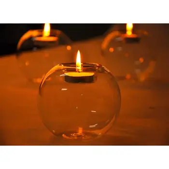 Vintage Lielā Kristāla Stikla Svečturi Tealight Turētāji Centerpieces Par Laulības Priekšlikumu, Kāzu Mājas Dekoru 80mm/100mm