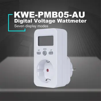 KWE-PMB03 Spraudnis-Ligzda Digitālo Sprieguma Wattmeter Enerģijas Patēriņu W Enerģijas Skaitītāju, MAIŅSTRĀVAS Elektroenerģijas Analyzer Monitors
