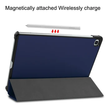 Magnētiskā Tablet Case for Samsung Galaxy Tab S6 Lite 10.4 2020. gadam PU Ādas Stāvēt Vāciņu Galaxy Tab S6 Dāvanu Rūdīta Stikla Plēves