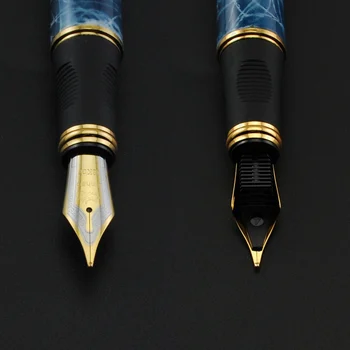 Jinhao X450 Marmora Zilu Tintes Pildspalvu Vidējā Nib