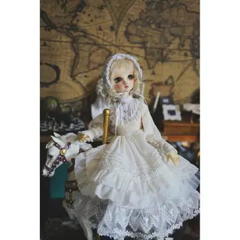 Fantāzija Lolita Kleita 1/6 1/4 MSD 1/3 YOSD BJD Lelles Dollfie Apģērbs