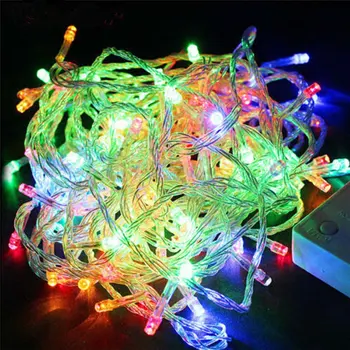 20M Ūdensizturīgs 110V/220V 200 LED svētku Stīgu gaismas Ziemassvētku Festivālā Puse Pasaku Krāsains Ziemassvētki Dekors LED String Gaismas