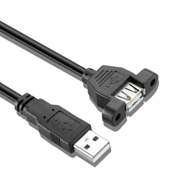 50gab/daudz 50CM/100CM/300CM USB2.0 Sieviete ar USB 2.0 Vīrietis panel mount Pagarināšanu Sinhronizācijas Kabeļa Vadu