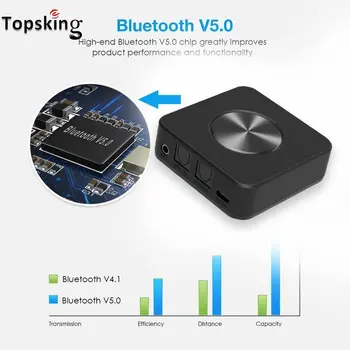 Bluetooth CSR8675 Raidītājs un Uztvērējs 5.0 ATPX-HD APTX-LL Adapteris 3.5 mm/SPDIF/Digital Optical Toslink TV Automašīnas Skaļrunis