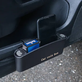 Auto monētu kaste kabatas apdares rūtiņu mobilā tālruņa miskastes brilles rāmis interjera būvgružu uzglabāšana automašīnu durvju pusē karājas miskastes