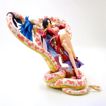Lielo Izmēru Kolekcionējamus Attēls Boa Hancock Viens Gabals Japāņu Anime Rīcības Attēls Čūsku Karaliene PVC Sveķi Statuja Seksīga Meitene Statuetes