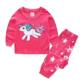 Lekt metru Baby meiteņu kokvilnas pidžamas bērniem Apģērbu Komplekti Karikatūra Peli sleepwear mājas valkāt karstā pārdod 2 gab. apģērbu meitene